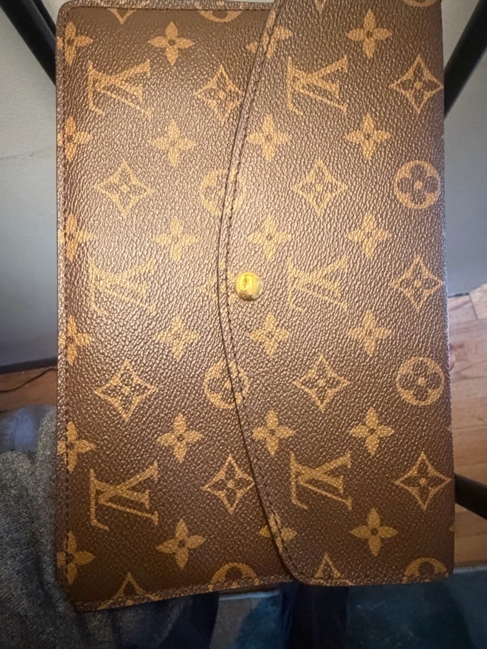 Louis Vuitton Monogram Pochette Double Rabat Clutch Bag - Picture 6 of 11